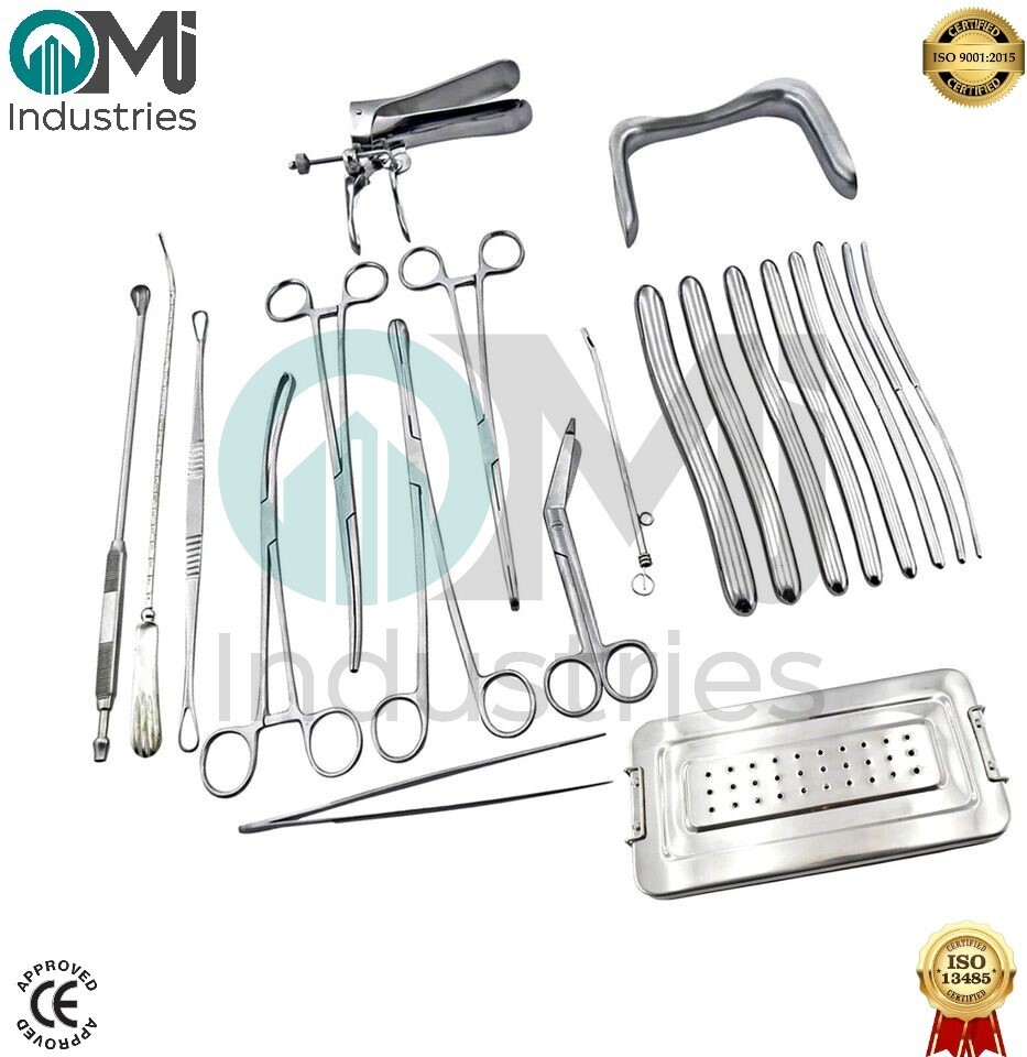 Dilation and curettage Instruments Set of 21 Pieces Gynecology Instrument Set