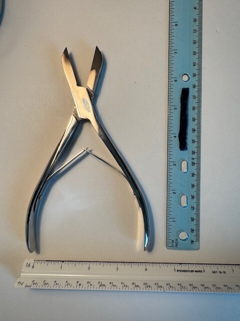 Bone Cutting Rongeur, Stainless Steel, 7 inch with 1 inch blade