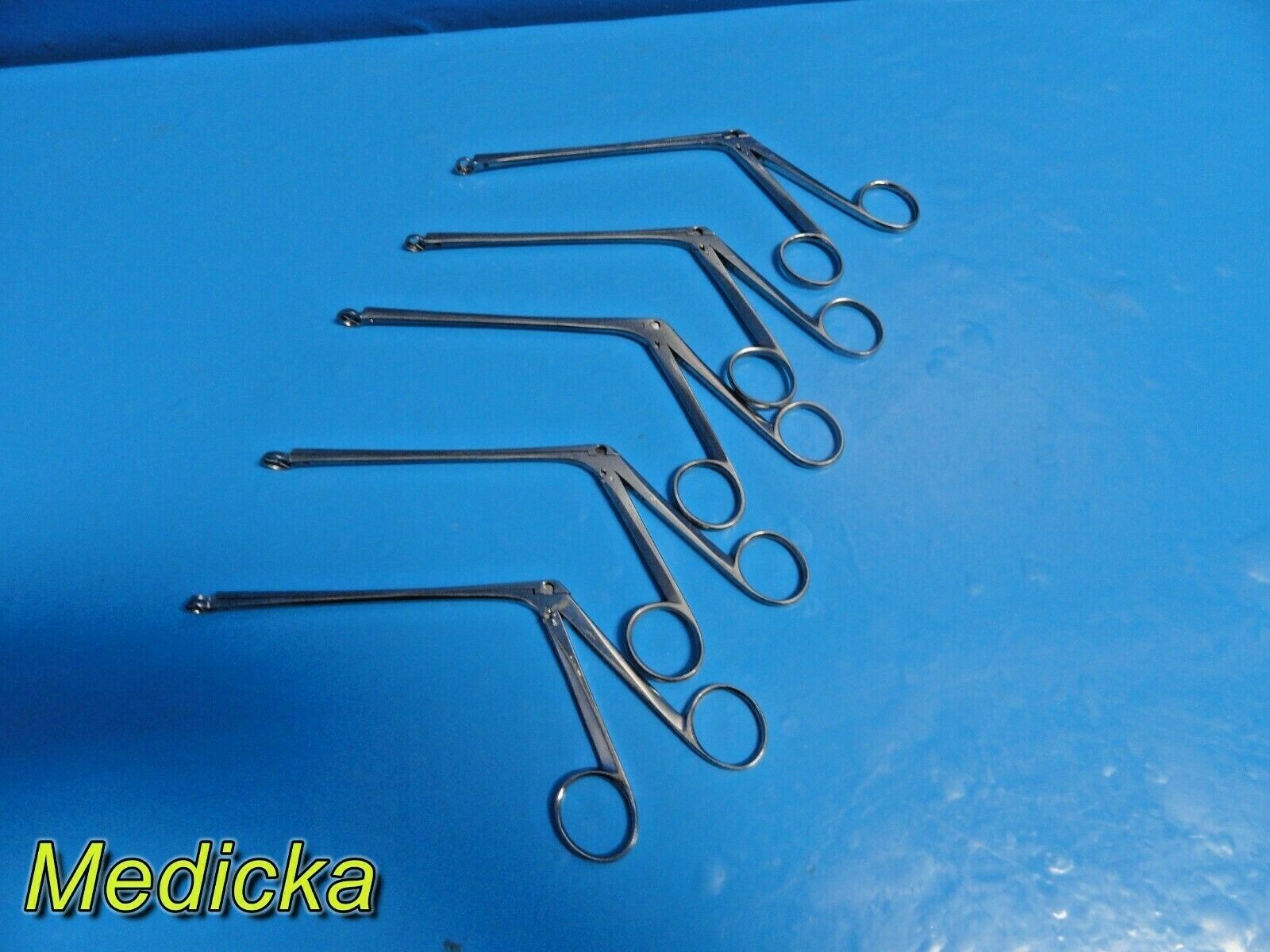 Lot of 7 Lawton Size 2, 3 Assorted Adenoid Punch Biopsy Forceps ~ 20477