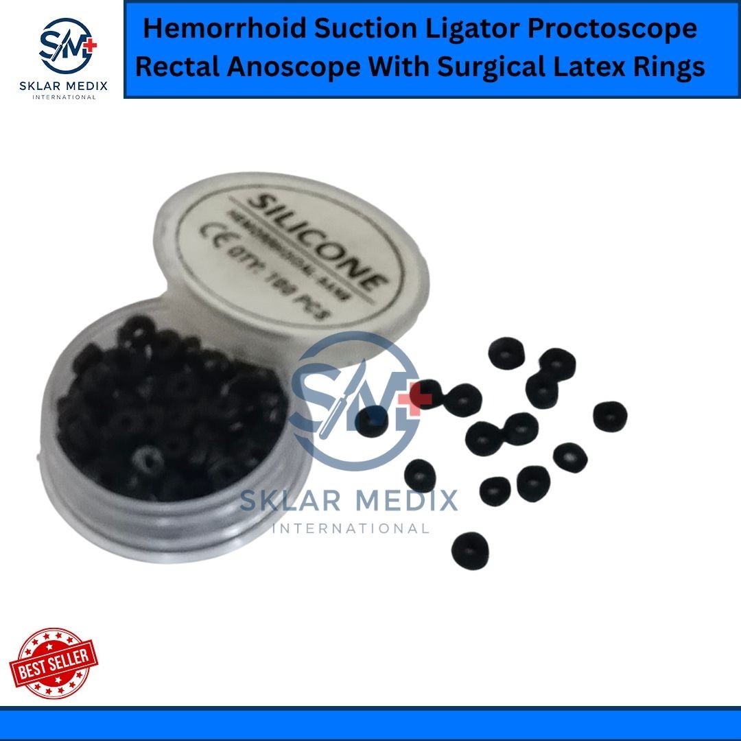 Hemorrhoid Suction Ligator Proctoscope Rectal Anoscope With Surgical Latex Rings