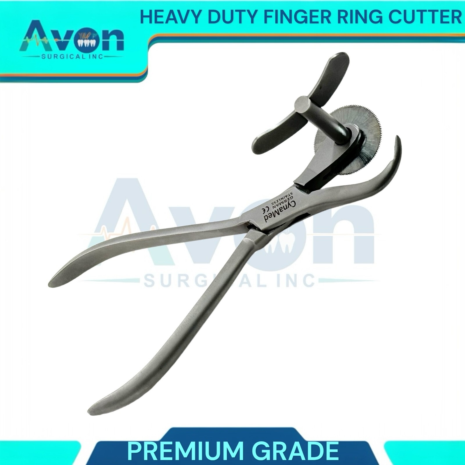 6″ Finger Ring Cutter with Circular Blade – Plier Style Handle – Heavy Duty CE