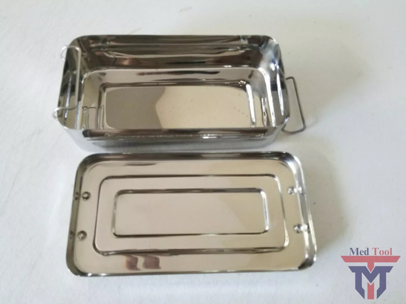 Instrument Tray w/Lid 8″x 4″x 2″ Surgical Dental Body Piercing Instruments