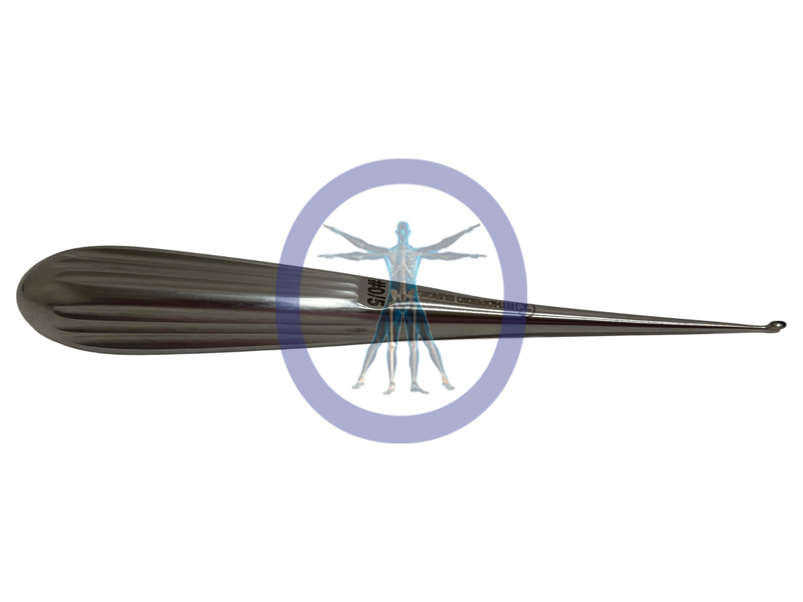 Orthopedic Surgical Bruns Curette 7”, Straight, Oval, # 0/5 *NEW*