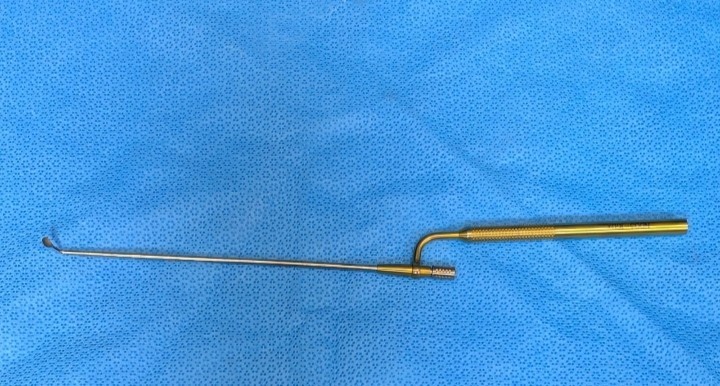 Synergetics Rotatable N003-160X ROUND DISSECTOR 3MM ENT nasal angled spatula tip