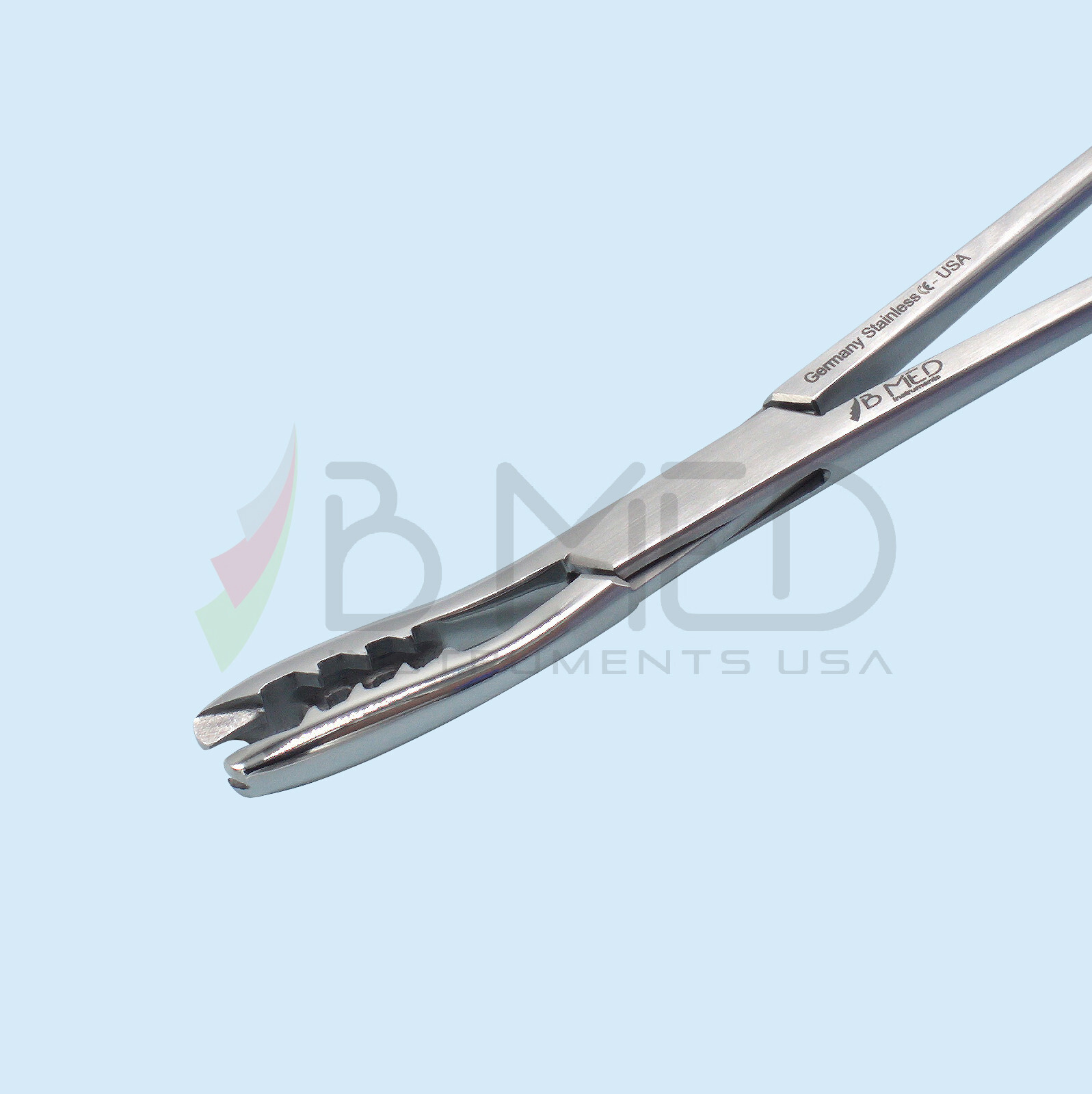 OR Grade Bircher-Ganske Cartilage Seizing Forceps Curved 8″ Orthopedic