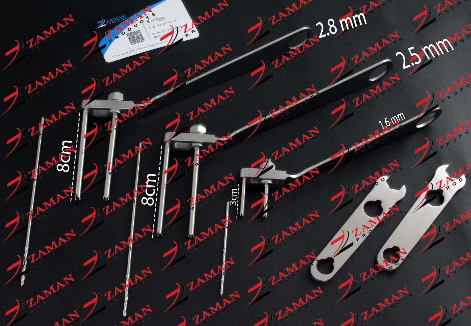 Cannulated Screw Drill Guide Drill Bit Adjustable Parallel Wire 1.6,2.5,2.8mm ZP