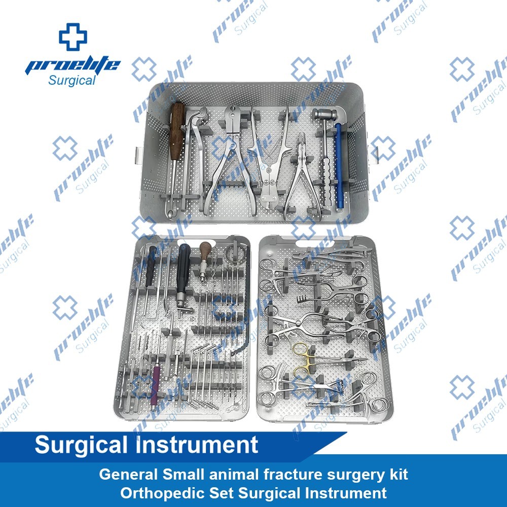 Small animal fracture surgery kit Orthopedic Locking Plates instruments set