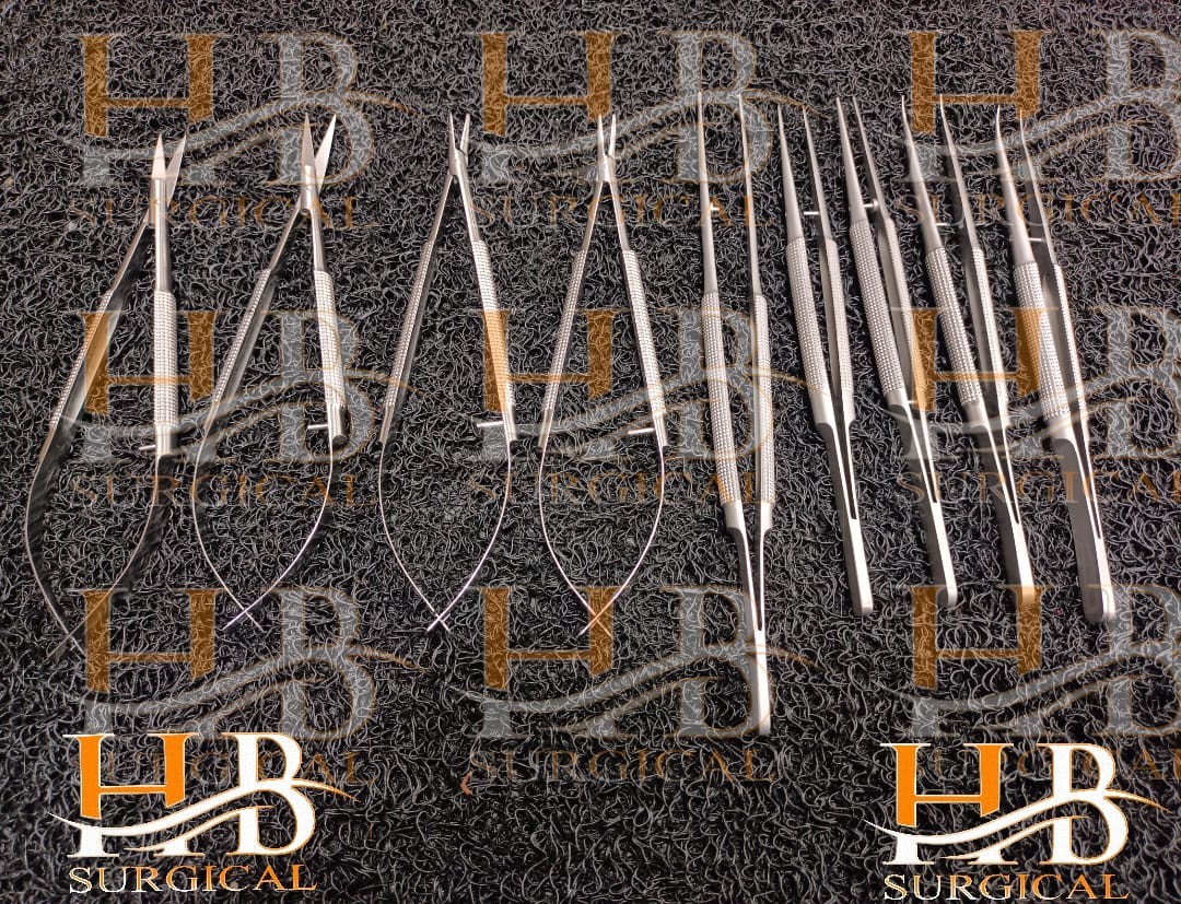 Hand Surgery Basic Set of Micro Surgical Instruments Stainless steel