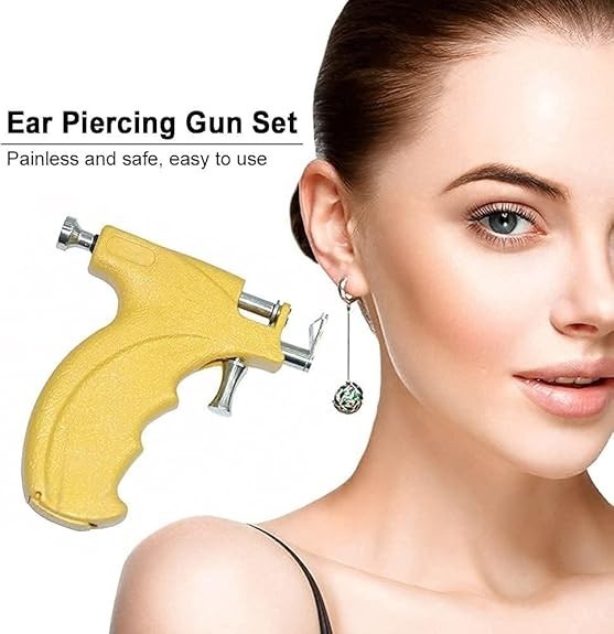 Professional Ear Piercing Gun Set Stainless Steel with 2, 3, 4 & 5mm Stud Holder