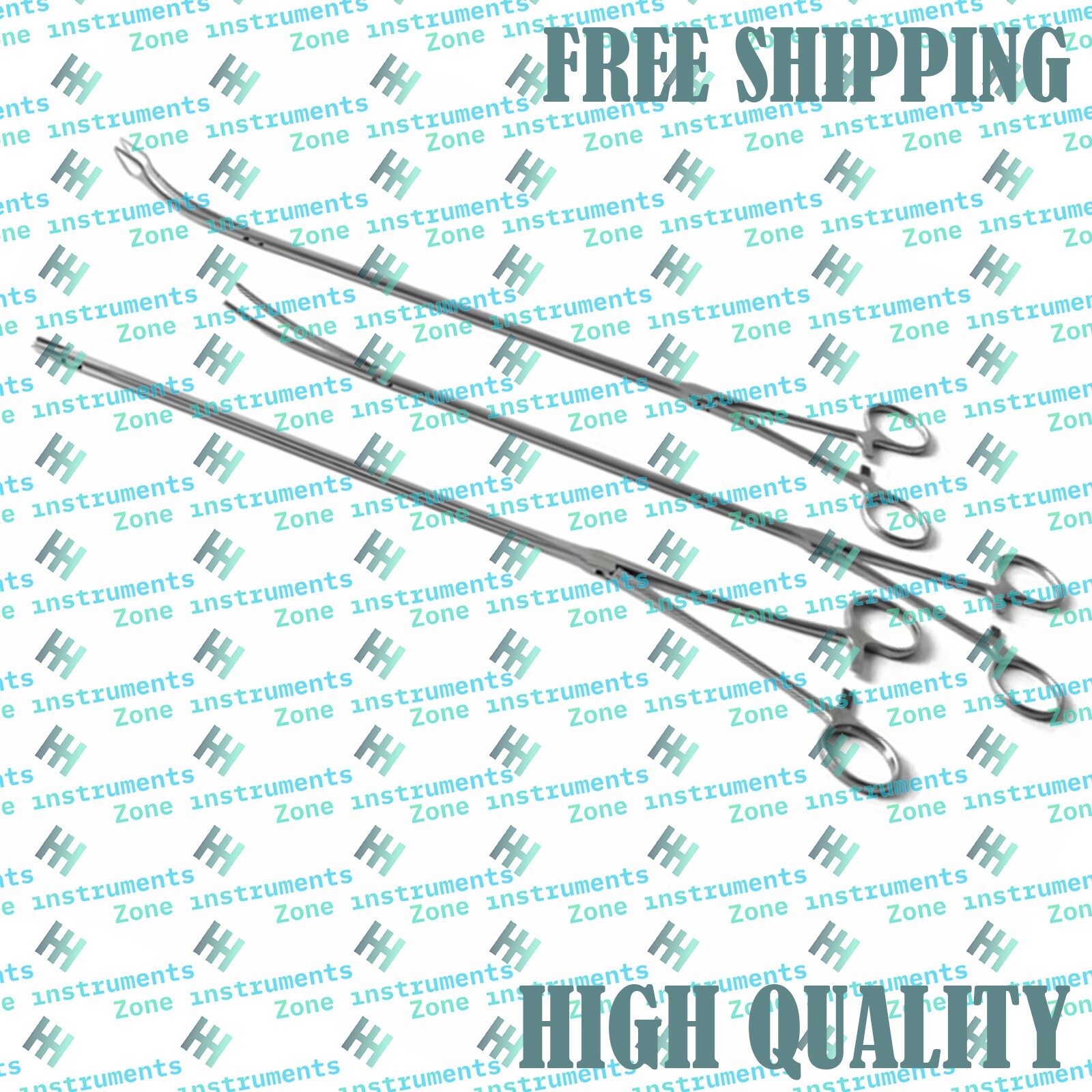 3pcs Thoracoscopic Thoracic Surgery Needle Holder Curved Dissector Snake Forceps
