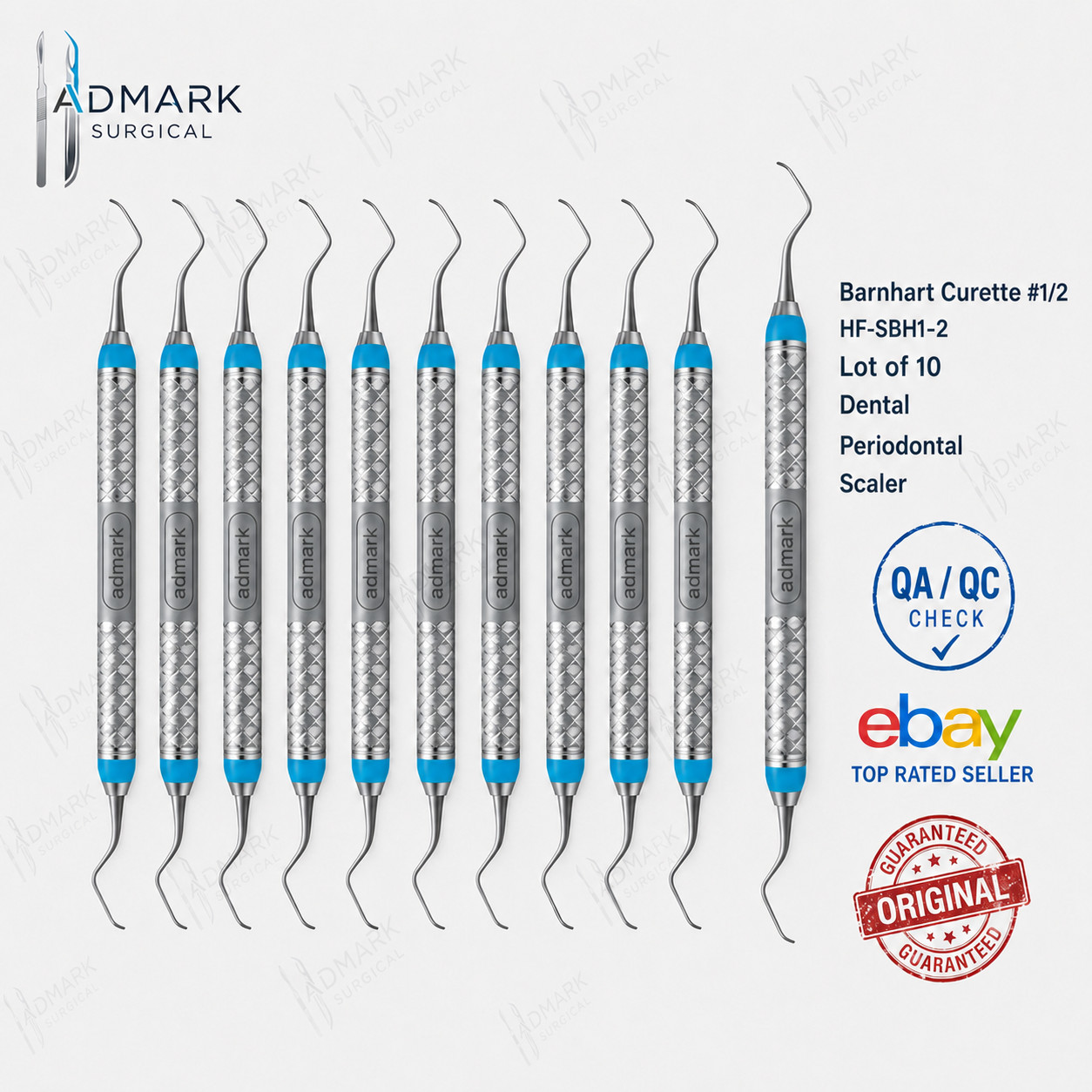 Lot of 10 pcs Barnhart Curette #1/2 HF-SBH1-2