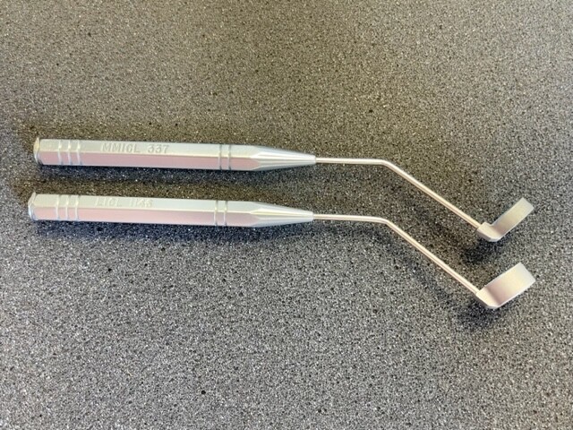 Pair of OMS Ophthalmic Ocular Lens Handpieces-Good Condition!