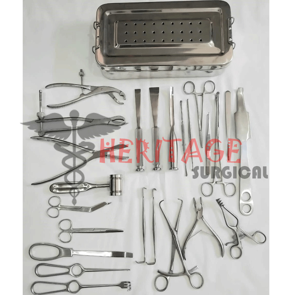Orthopedic Surgery Instruments Set 25 Pcs A+ German Stainless Steel Surgical Kit