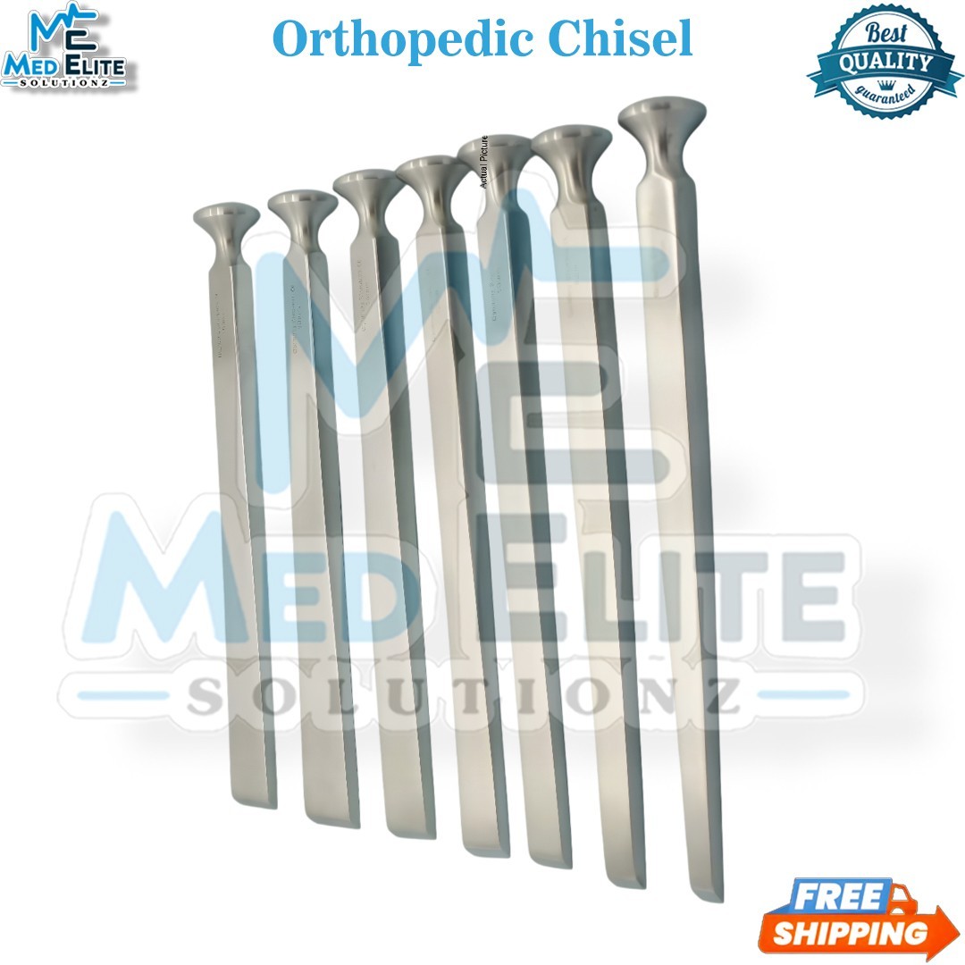 Grade 7 PC US Army Pattern Bone Chisel Set – Orthopedic Osteotome Instruments