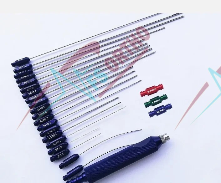 Full Body Liposuction Luer lock Cannulas Fat Grafting Cosmetic Surgery Set of 24