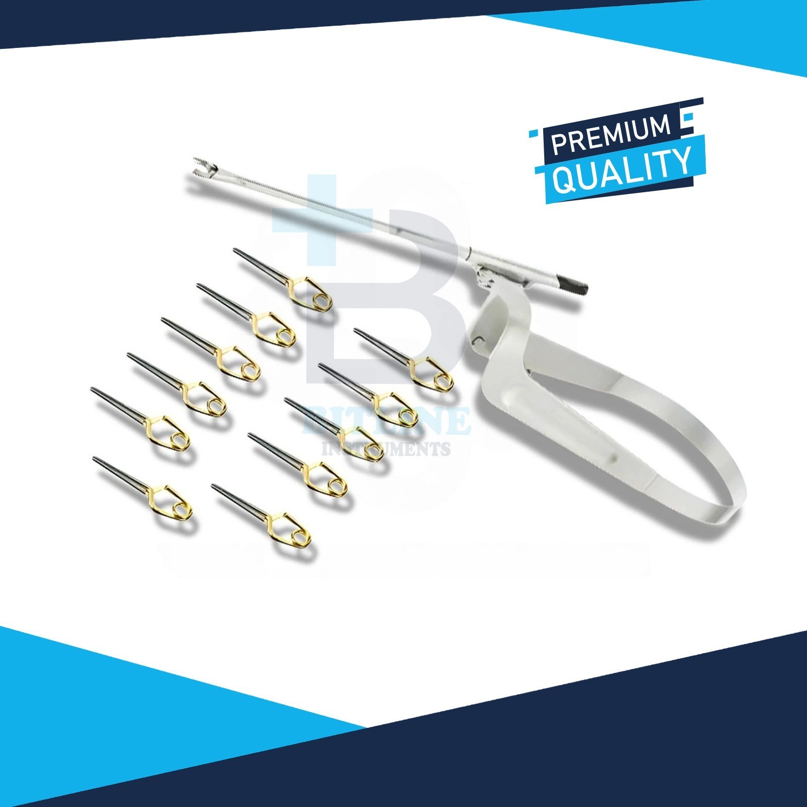 20 Aneurysm Clips & 1 Applicator for Neurosurgery SURGICAL INSTRUMENTS