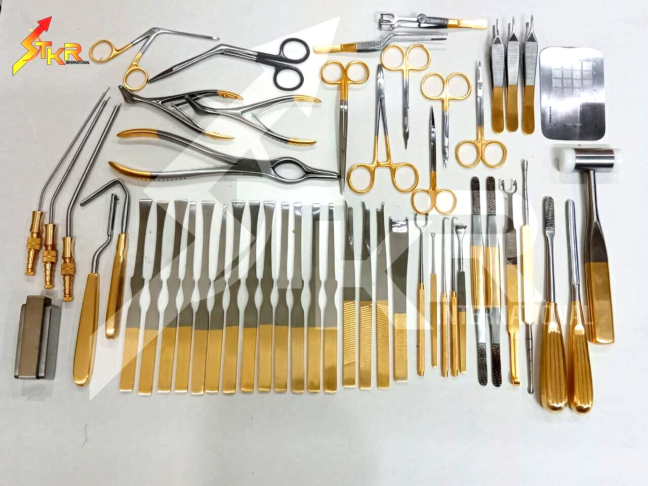 Rhinoplasty Instruments Set of 50PCS Nose Surgery Reusable German Steel A+