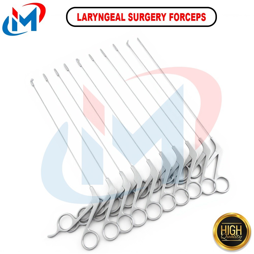 Micro Laryngeal Surgery Forceps Set of 10 PCs ENT Instruments