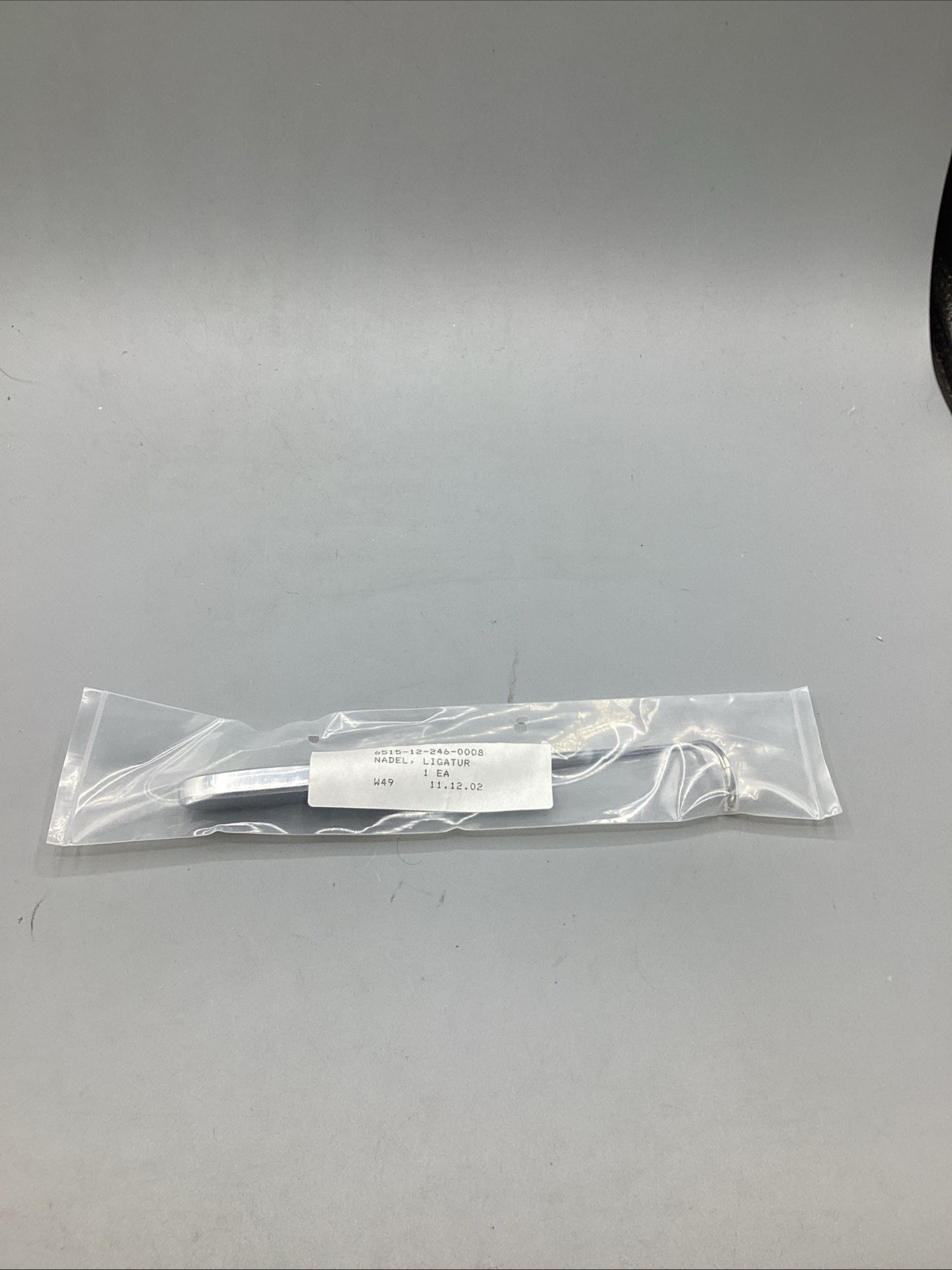 NOS Factory Sealed Ligature Needle Stainless Steel Surgical-Germany