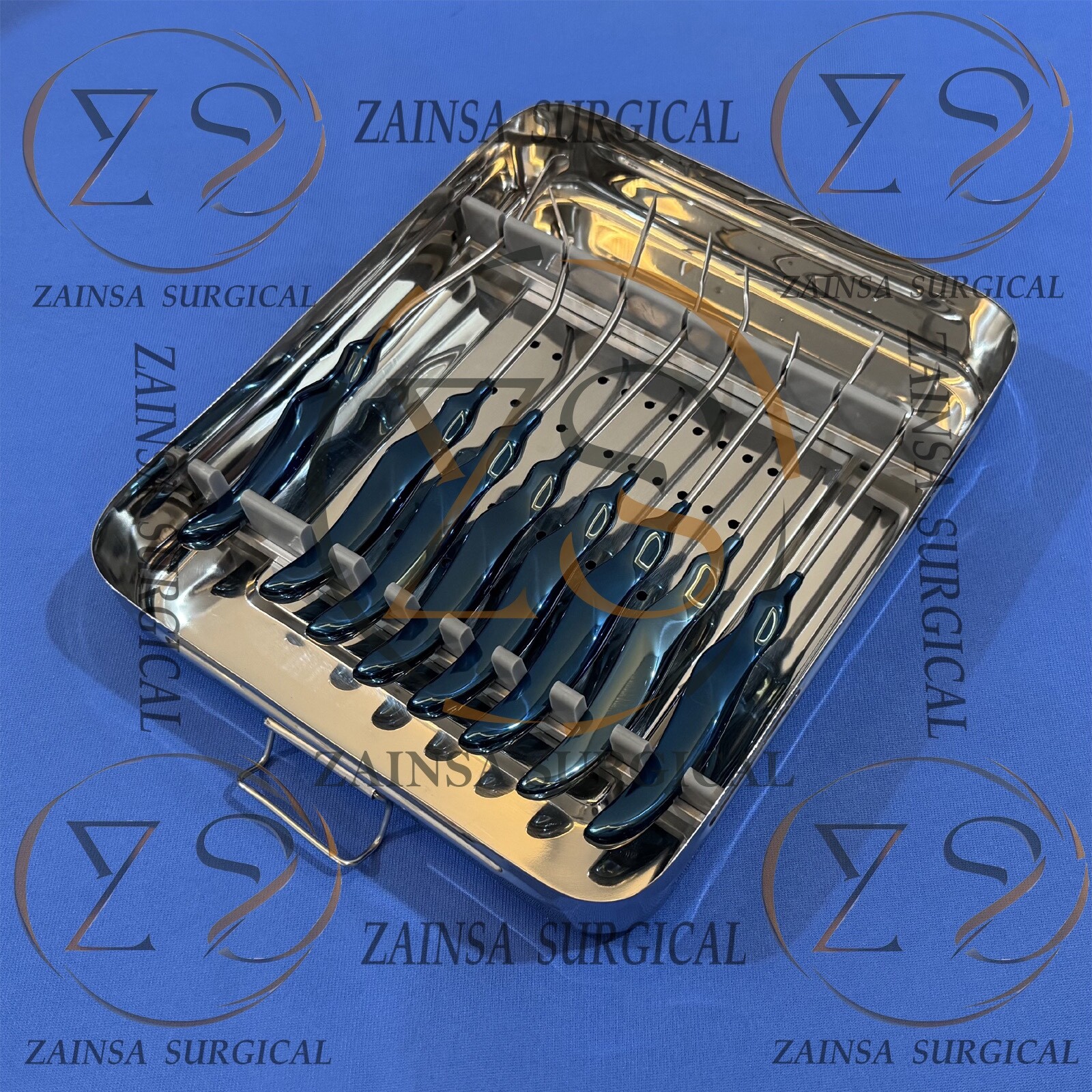 Face Lift Browlift Dissector & Elevator Set, With Box Plastic Surgery Instrument