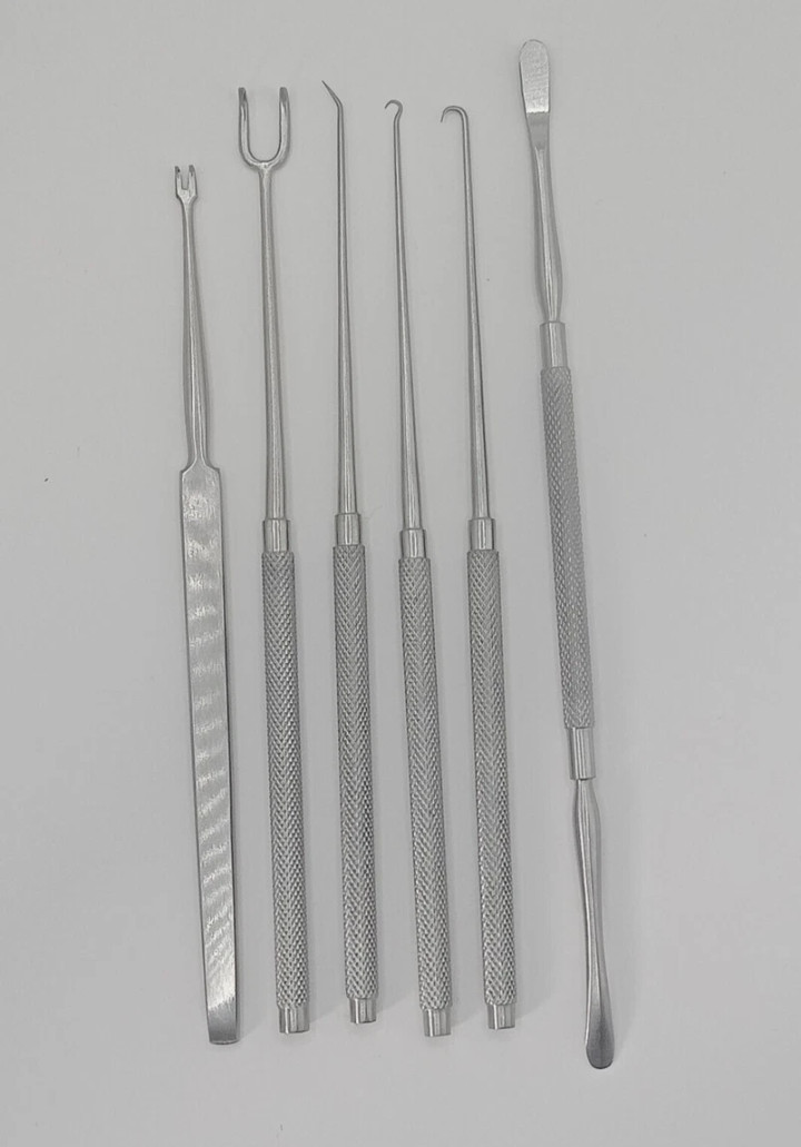 Nasal Rasp , Plastic Surgery Nasal Rhinoplasty Surgical Instruments Set Of 6