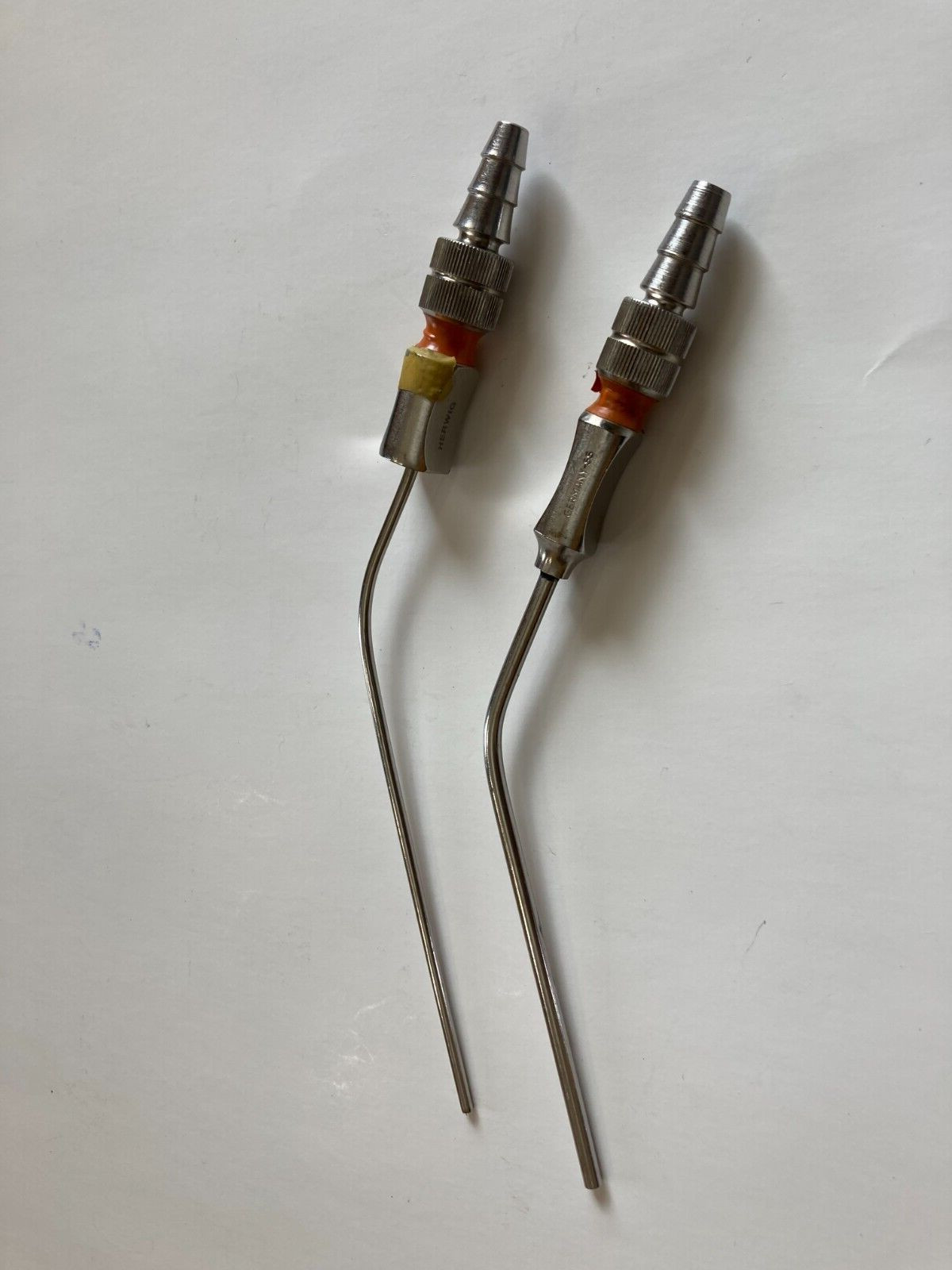 Lot Of 2 Herwig Frazier Suction Tube Nasal Septorhinoplasty Surgical Instrument