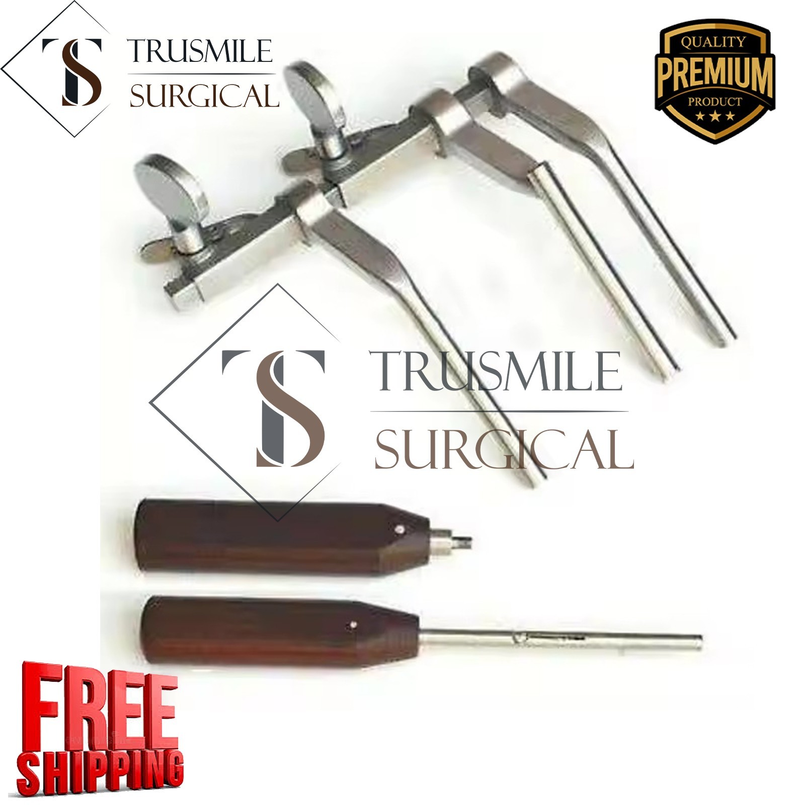 OR Grade Caspar Cervical Distractor Right Set With Screw Driver Spine Instrument