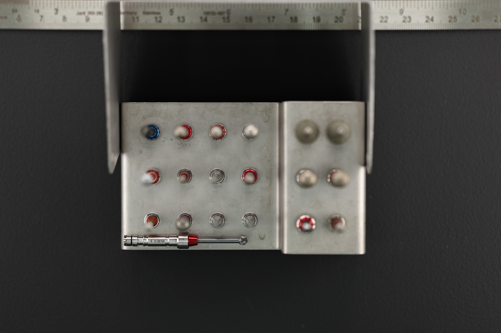 Zimmer Amsco Hall 5056-07 Ototome Bur Rack with 19 Assorted – Ultrasonic Cleaned