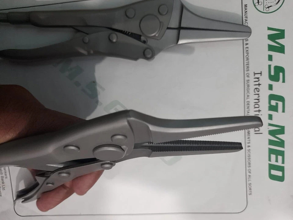 Orthopedic Needle Nose Locking Pliers 22cm 25cm 30cm Stainless Steel 3PCS Set
