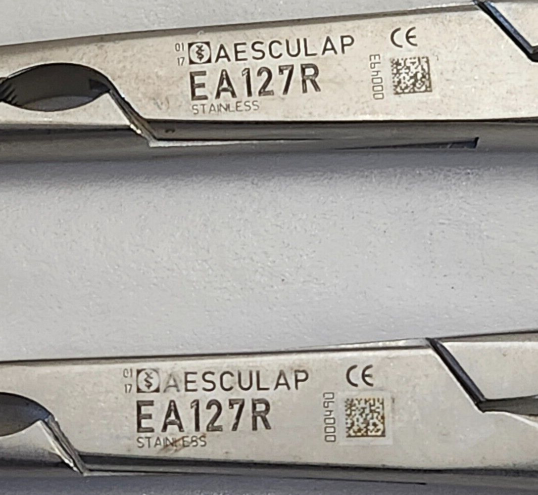 Aesculap Forceps Lot – OL474R, MG681R (x2), EA127R (x2), FB460R, DP552R
