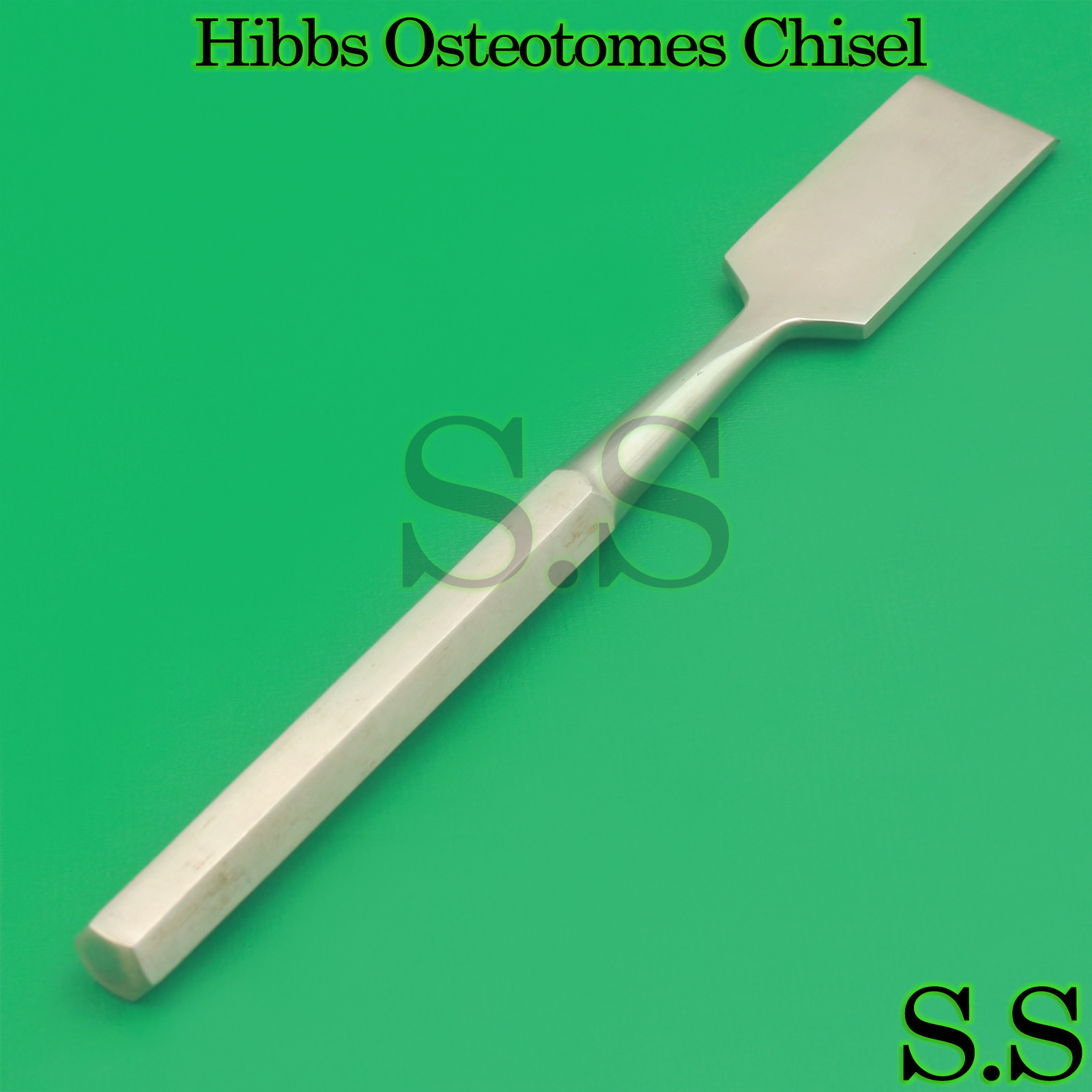 HIBBS Osteotome Surgical Orthopedic Instrument 9″ 1/4″ Straight New