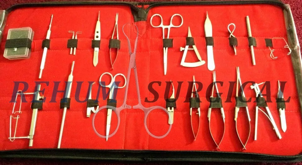 GLAUCOMA EYE MICRO MINOR SURGERY 23 PCS SURGICAL OPHTHALMIC INSTRUMENTS