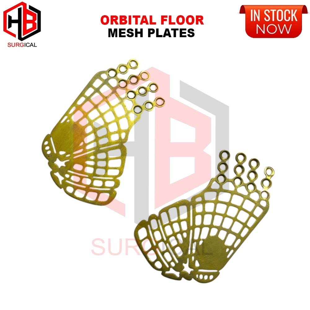 Orbital Floor (Eye) Mesh Plates Titanium Left , Right 2 Pcs
