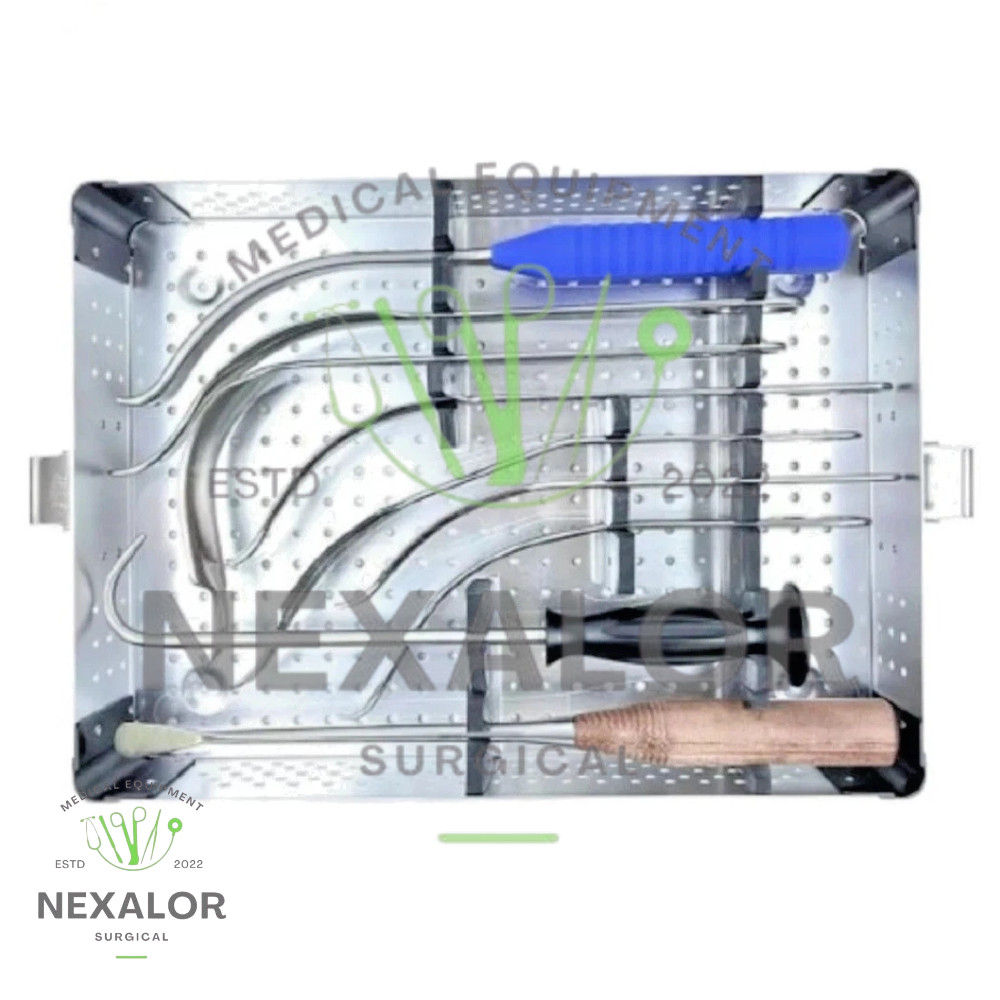 Hip Joint Surgical Retractors Set – 9 Pcs Orthopedic Instruments | CE Certified