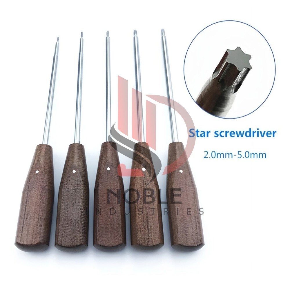 9pcs/set Bone Screw Driver star Bone Screw Driver orthopedics Instruments