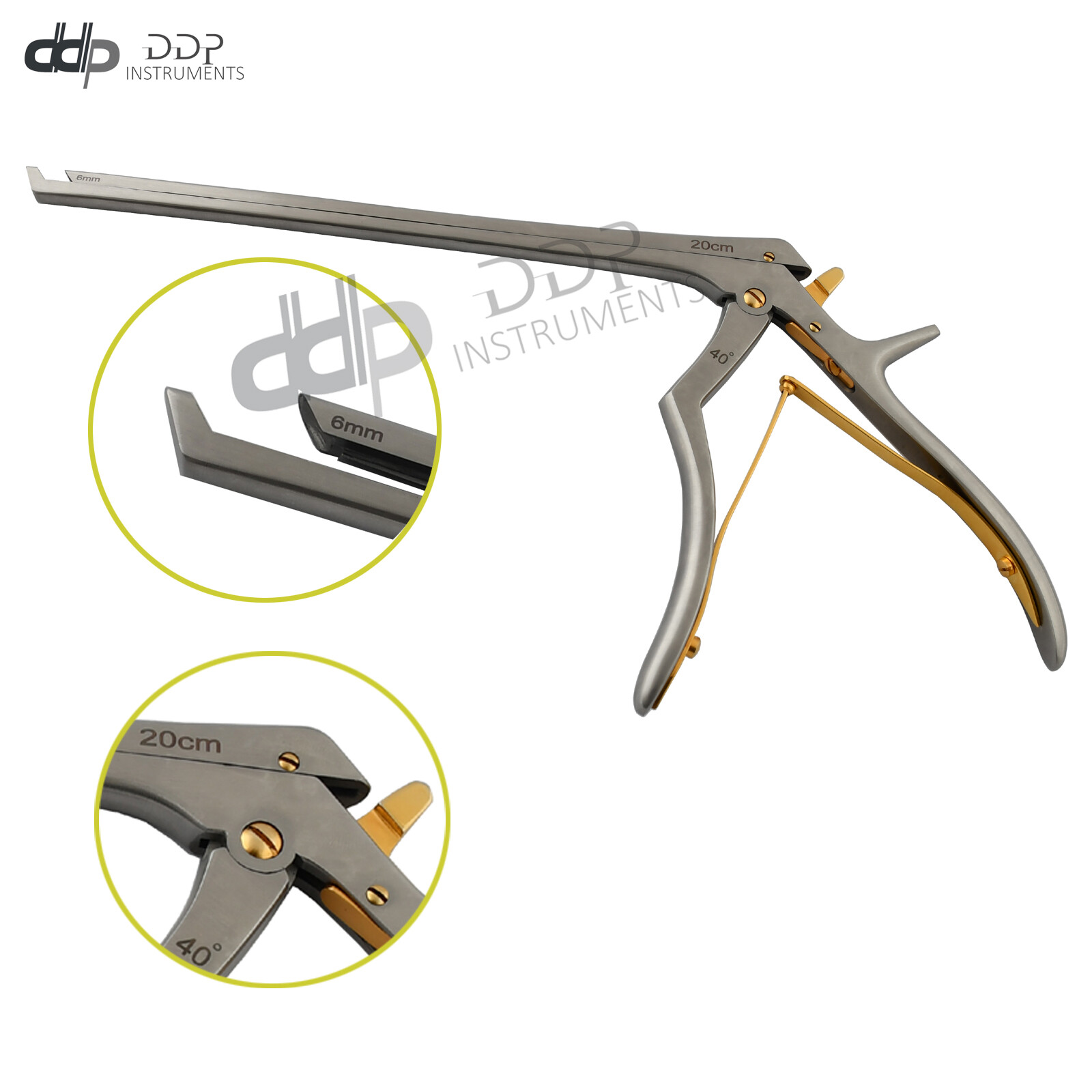 Kerrison Cervical Rongeurs 20 cm Shaft 6mm Upward 40 Degree Orthopedic OP-048