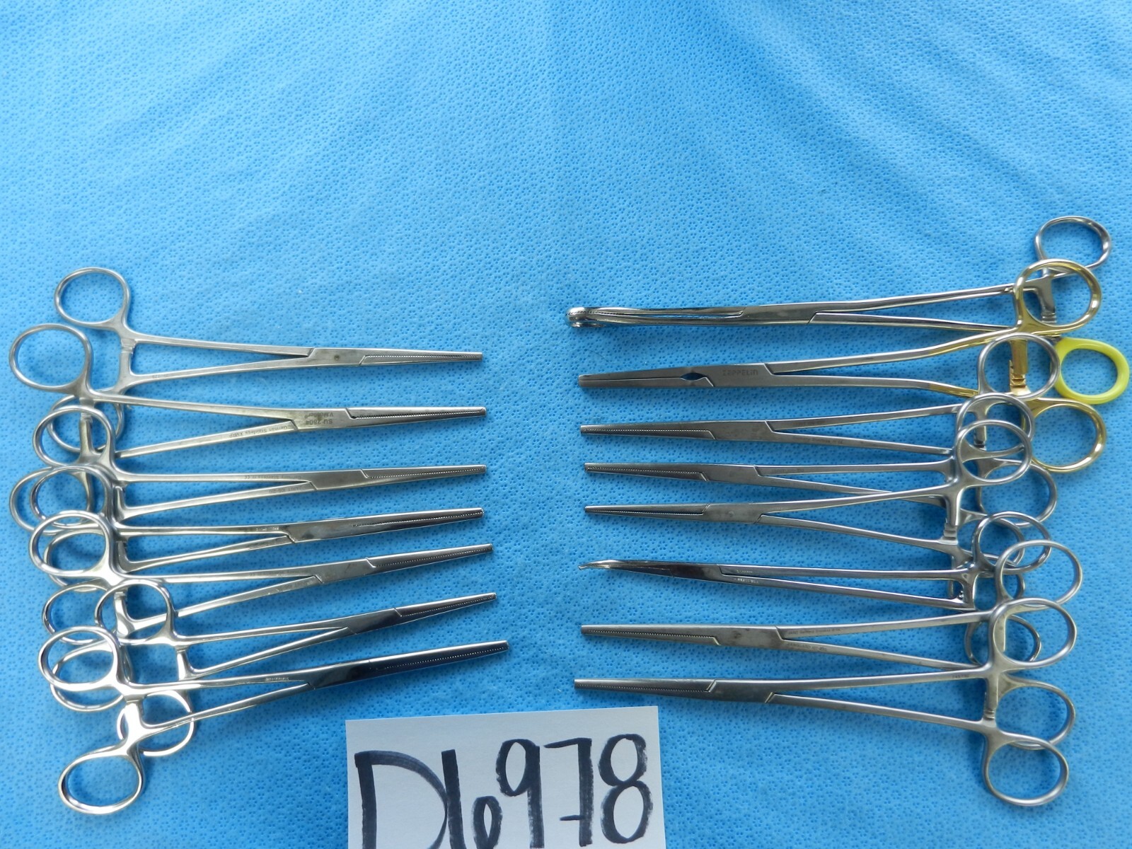 D6978 V. Mueller Codman Pilling Weck Surgical Forceps Lot of 15 Approx. 16-24cm
