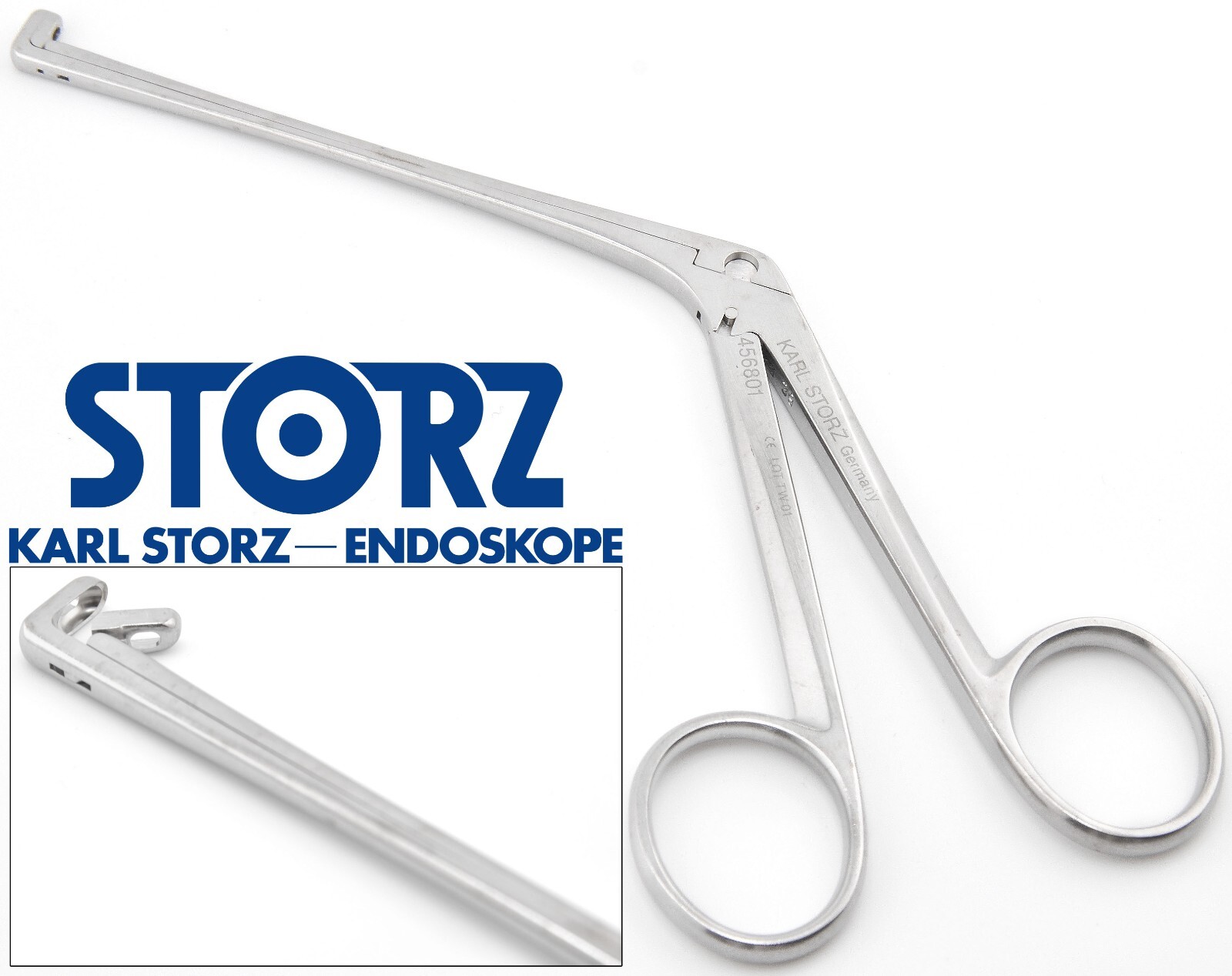 KARL STORZ 456801 Blakesley-Wilde Nasal Cutting Forceps 90° Up Bite 4×6 mm 4.25″