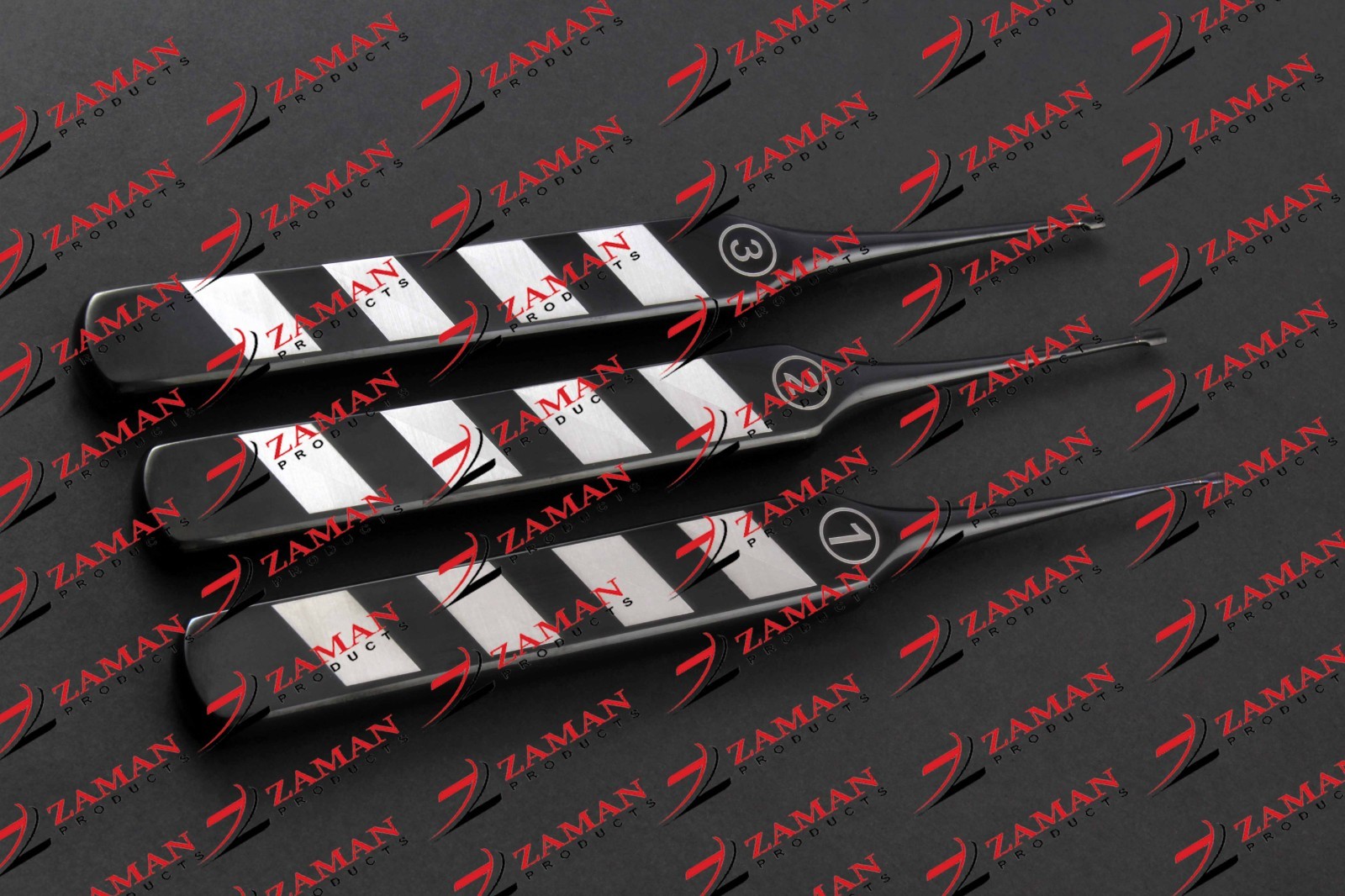 3PCs Crown & Bridge Removal ,Dental Crowns With Black Coating By Zaman Products