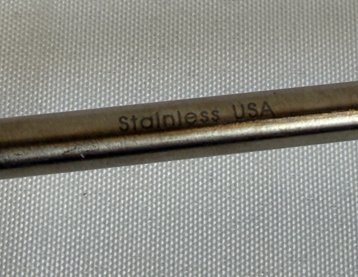 Life Instruments 525-0904-1 4mm Penfield Probe Slight Curve 10″ Neuro Spine
