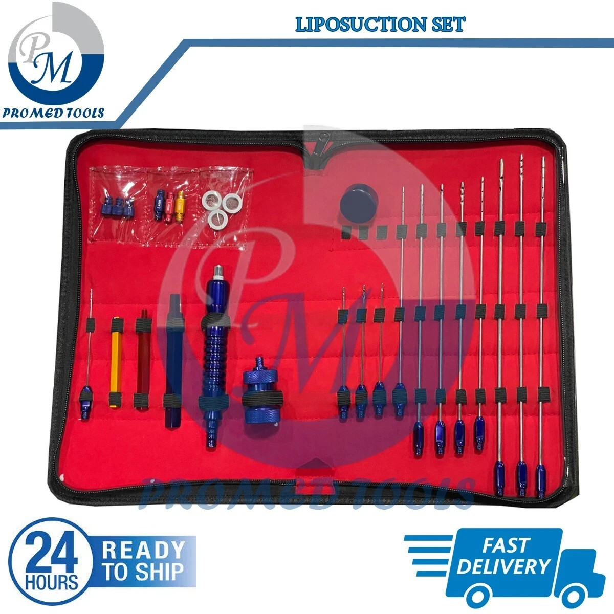 Liposuction Set of 27 Cannulas Fat Grafting Transplantation Best Quality A+ Kit
