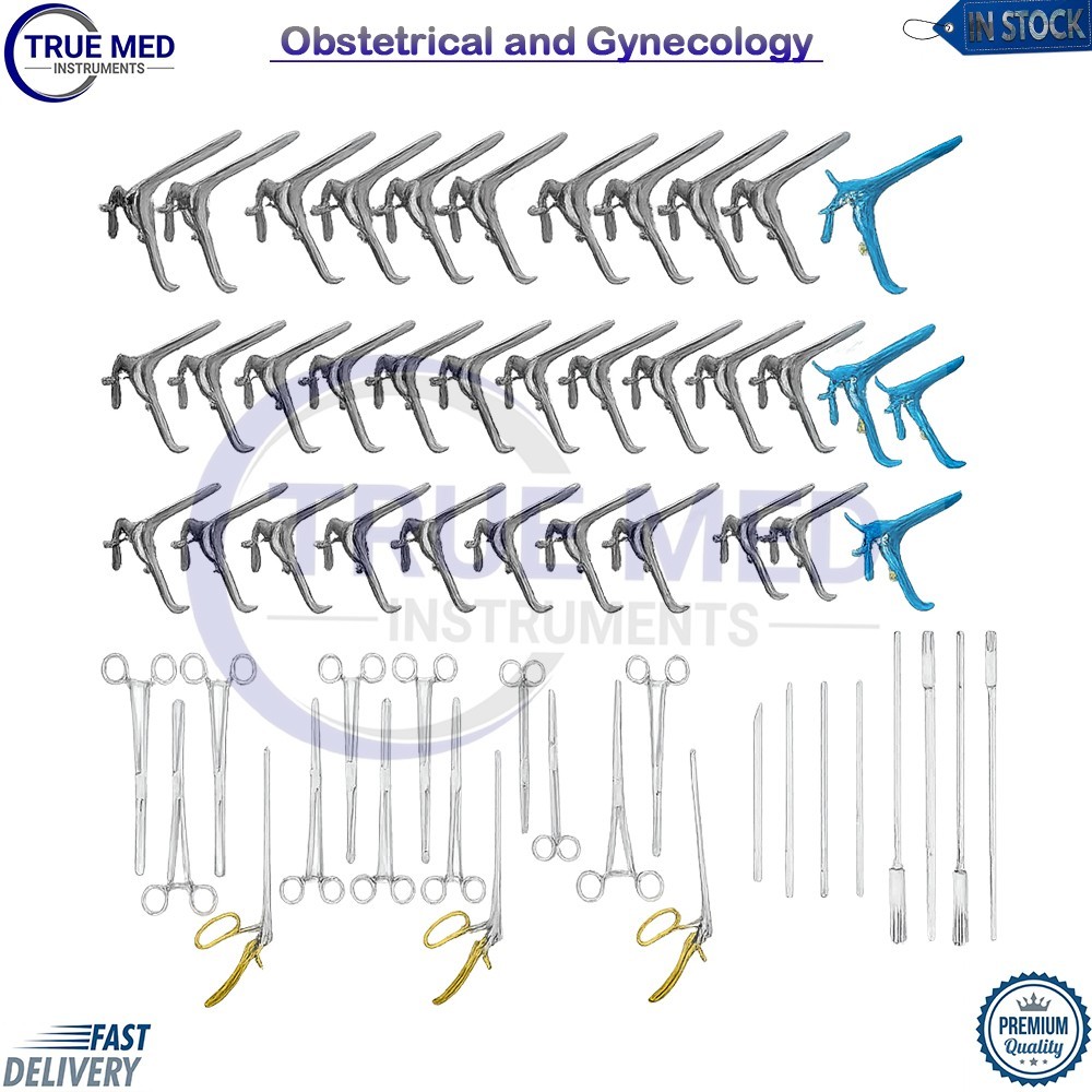 47 Pcs Obstetrical and Gynecology Custom Made Surgical Instruments German Gr
