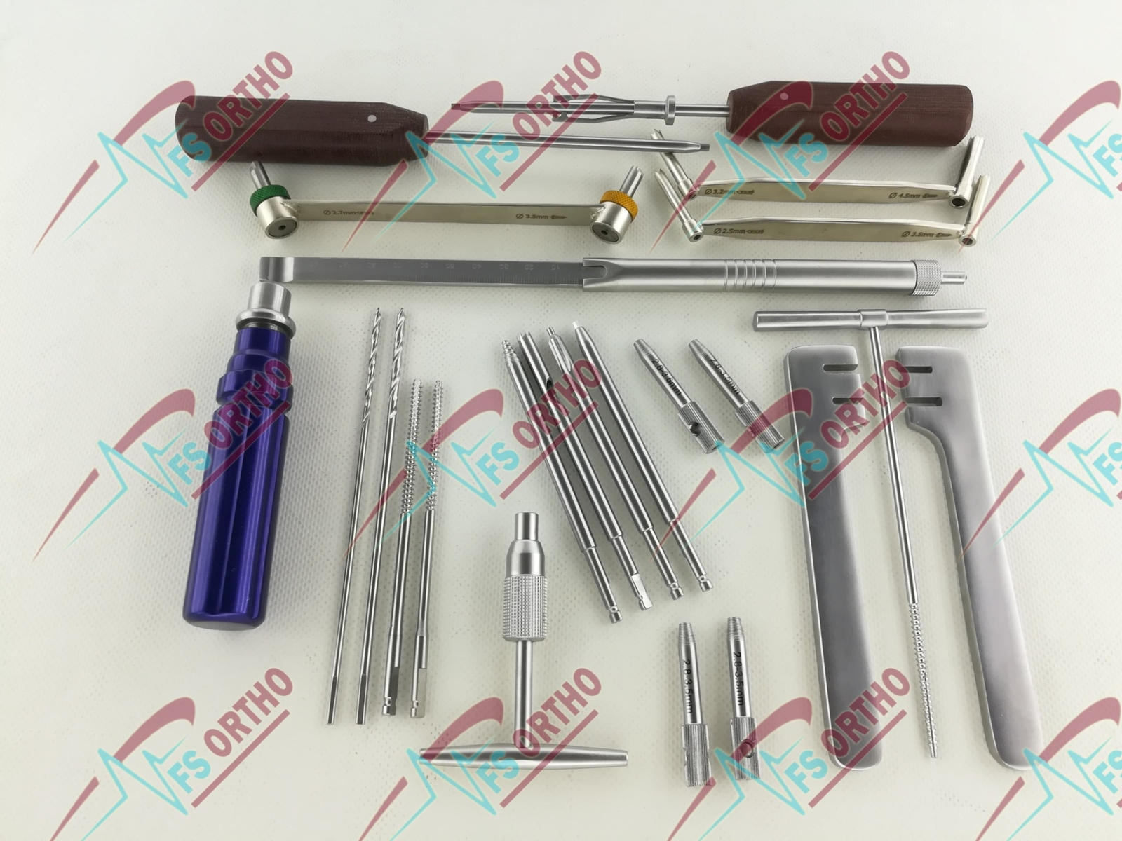 Basic Small Fragments LCP Instruments Set Orthopedics Lot of 22 pcs