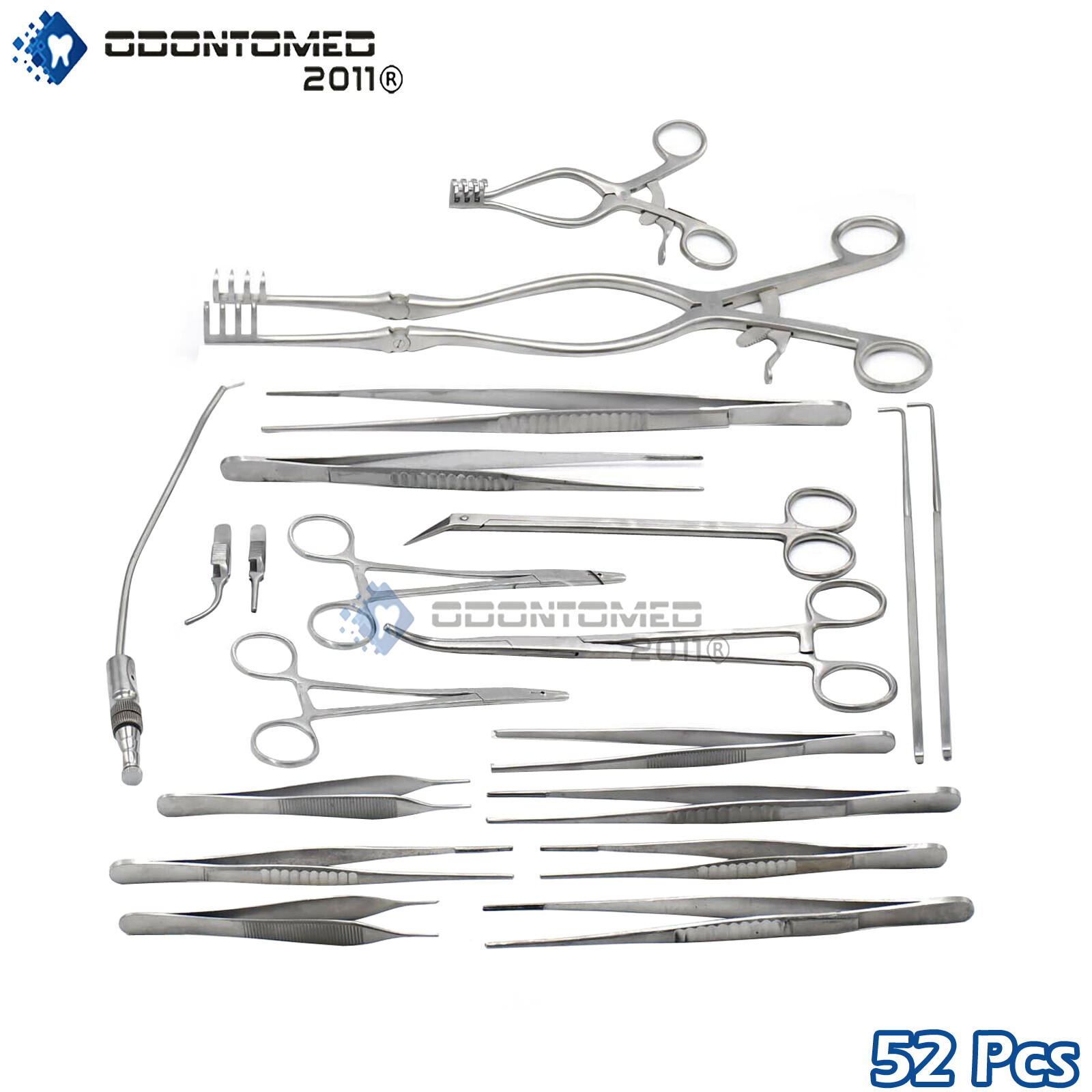 52 Pieces Vascular Surgery Surgical Instruments Set, DS-1281