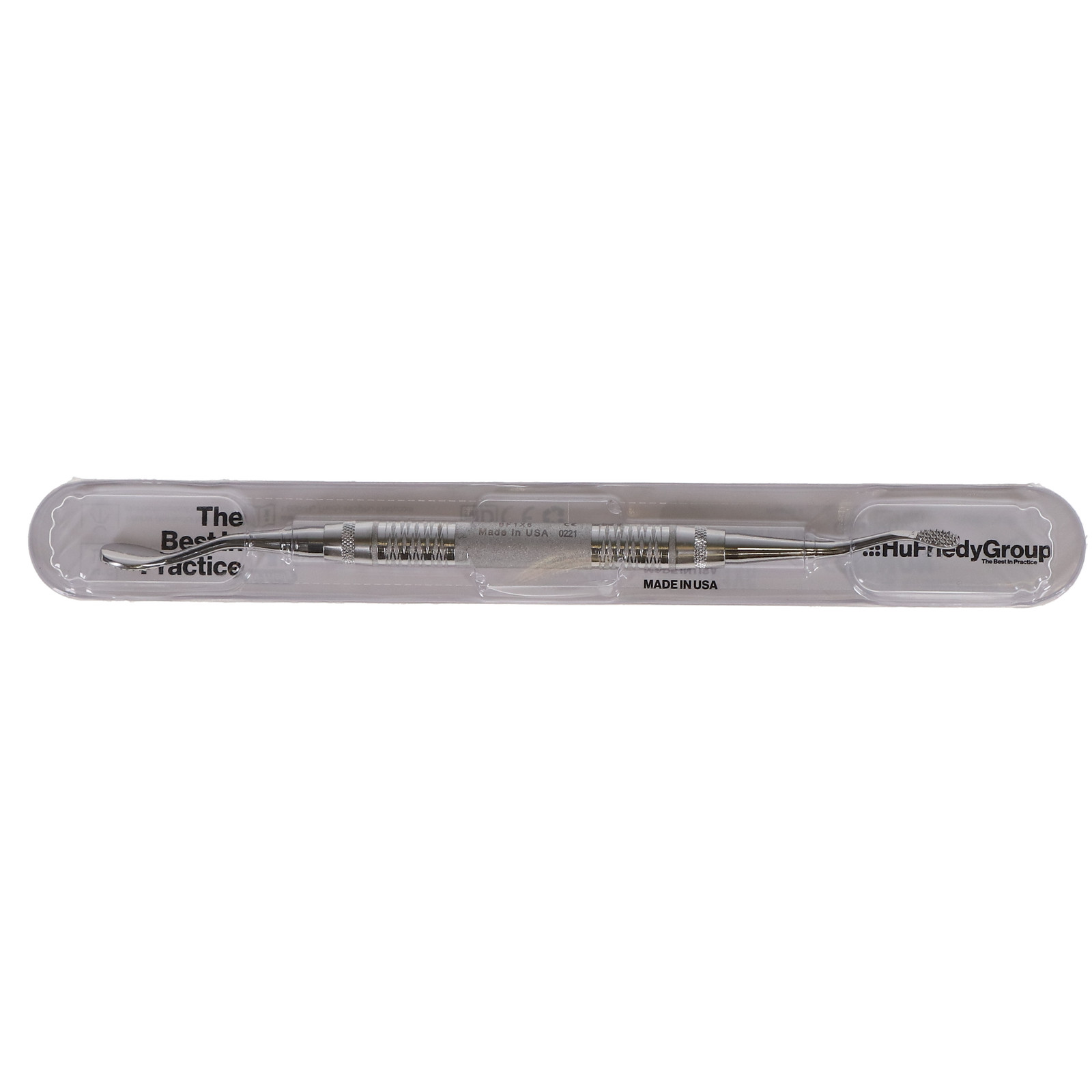 Hu-Friedy BF1X6 Double End Miller-Colburn Bone File 1X #6 Satin Steel Handle