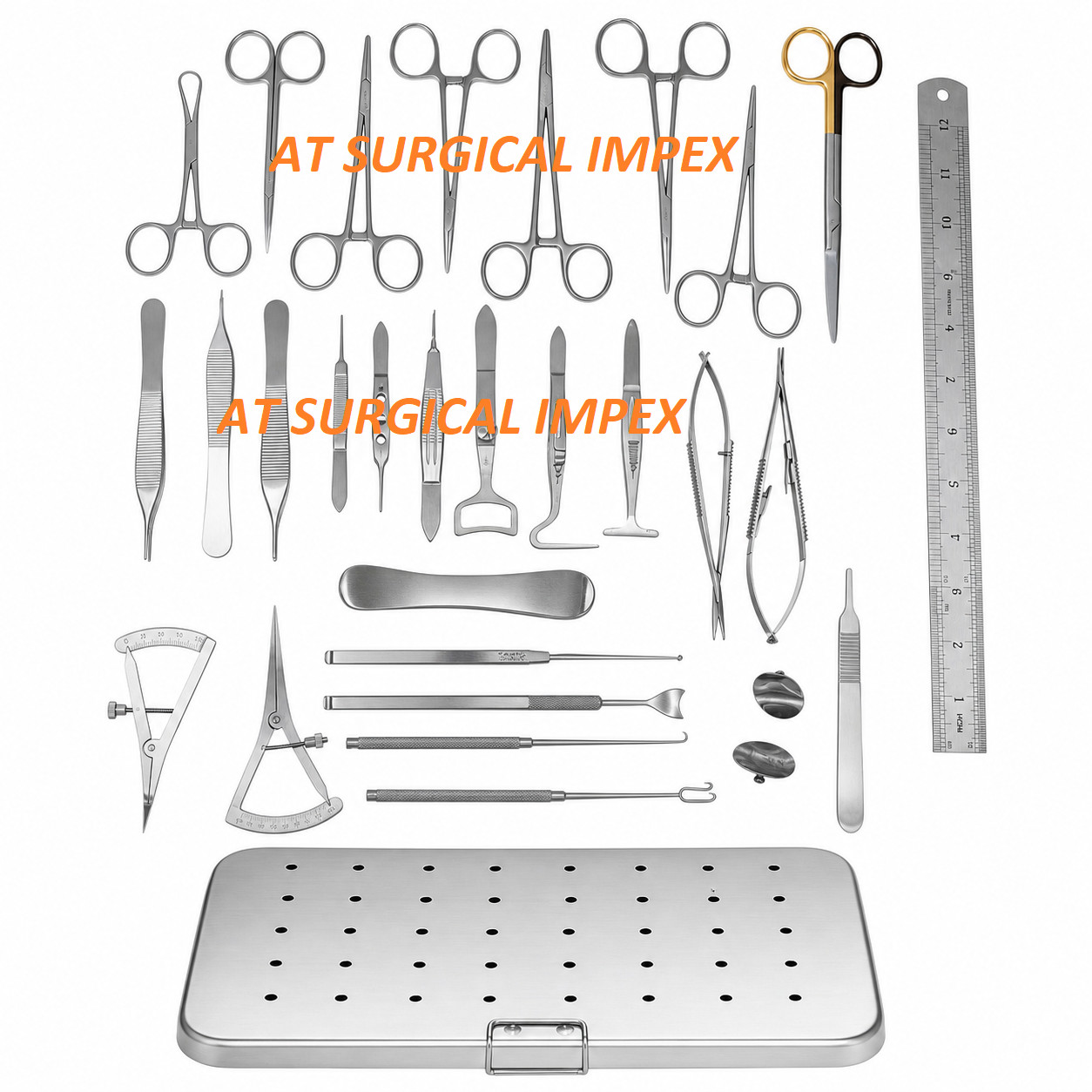 Blepharoplasty Instruments Set 30 Pcs Eye Surgery Plastic Steel Kit