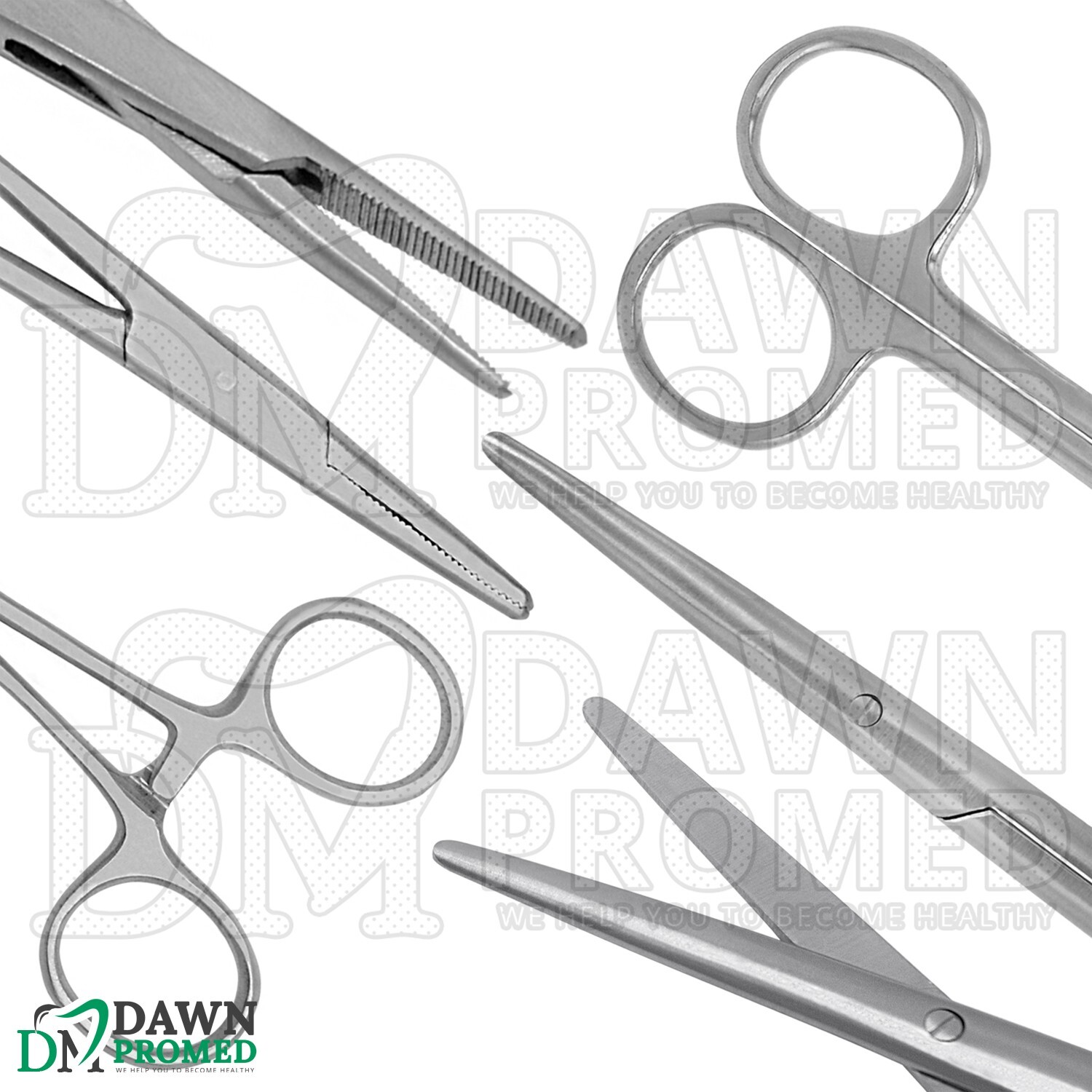 17 Pcs General Surgery Kit-2 With FREE Blades Veterinary Instrument German Grade