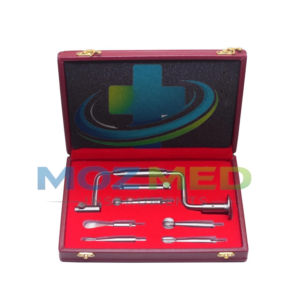 Hudson Brace Hand Drill Set with Box Surgical Orthopedic Instruments 7 Pcs