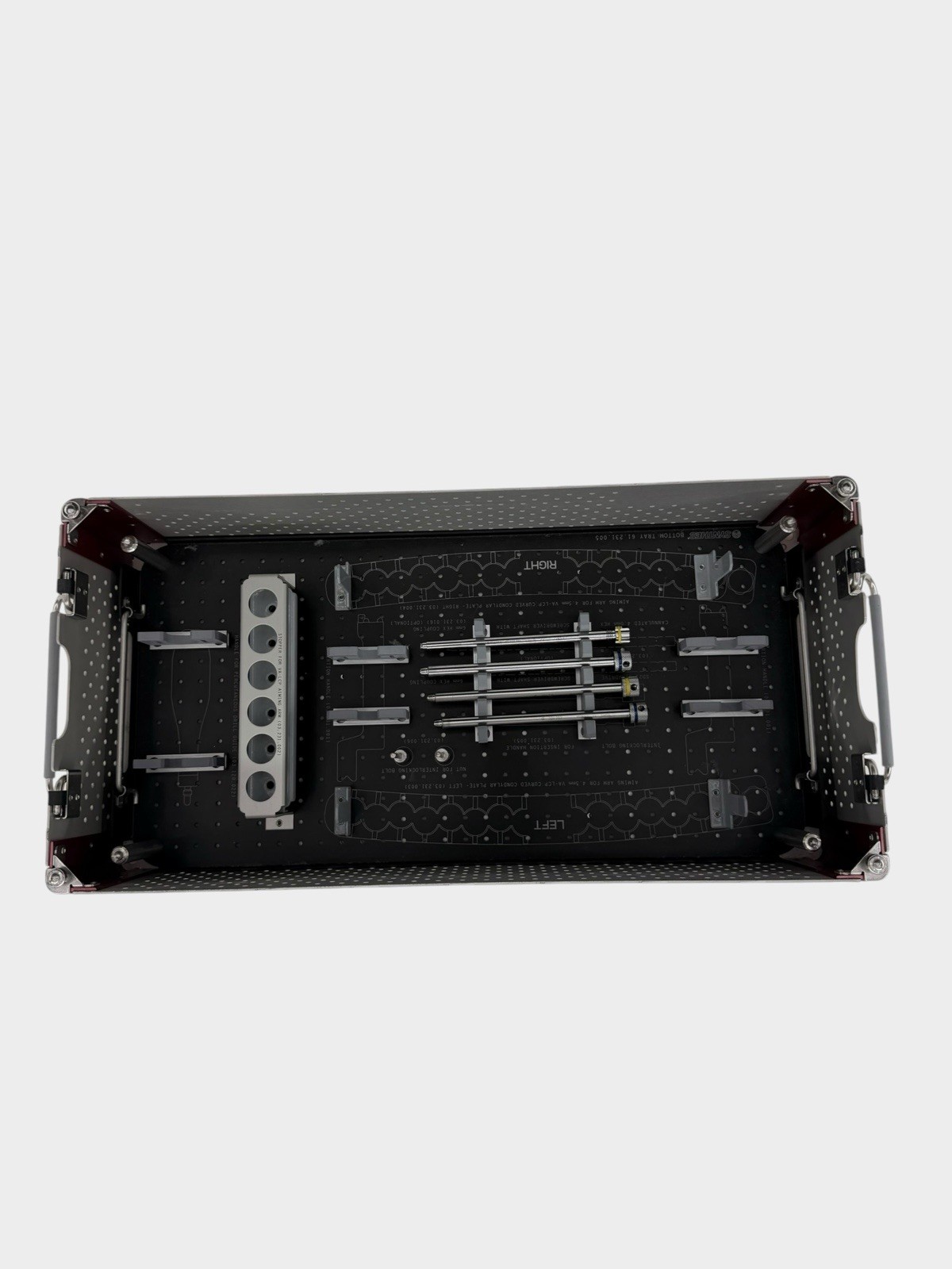 Synthes Titanium Trochanteric Fixation TFN Auxiliary Instrument Set Case