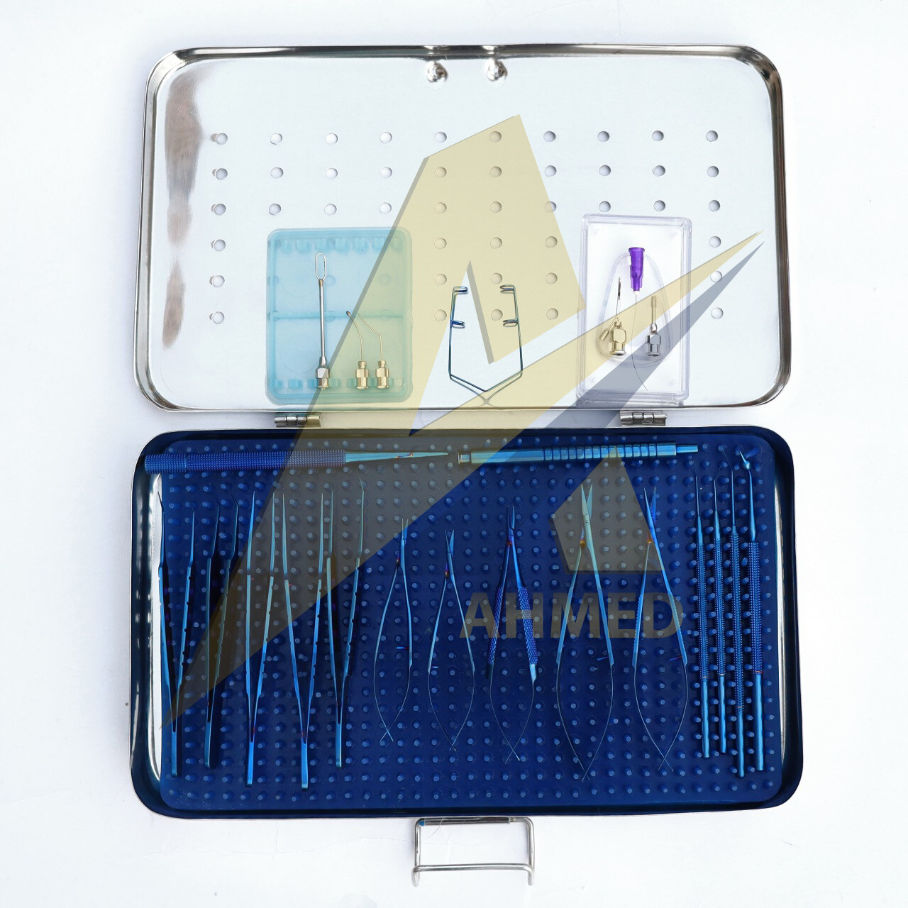 Ophthalmic Micro Cataract Eye Surgery Instruments Set of 21 Pcs Titanium Coated